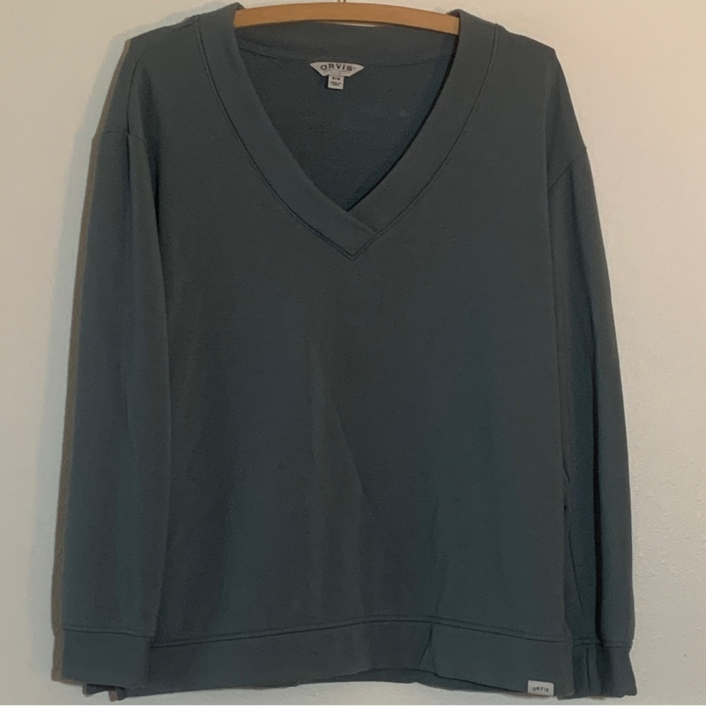 Orvis Women's Slate V-Neck Sweatshirt